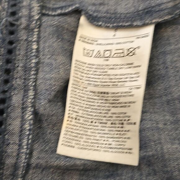 Gap Denim A-Line chambray dress size 0 - Picture 9 of 9